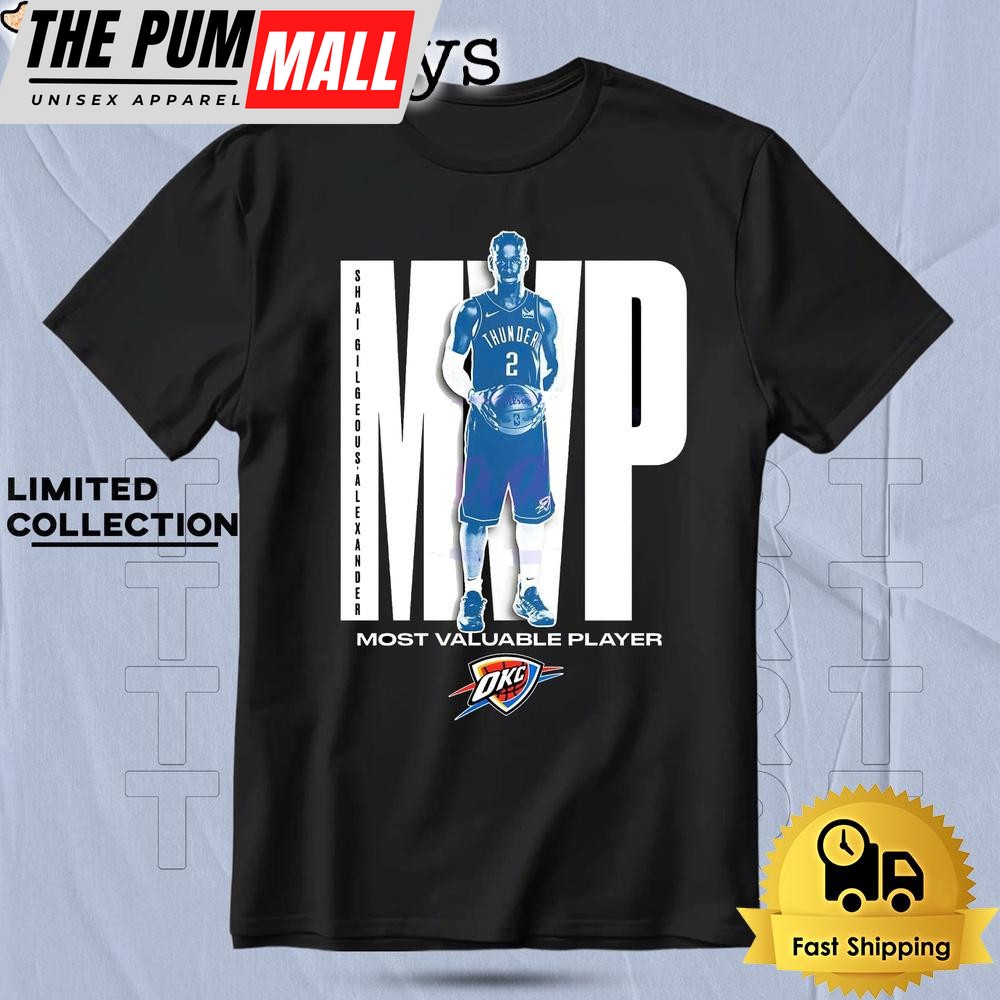 Shai Gilgeous Alexander Oklahoma City Thunder 2025 Nba Mvp T Shirt
