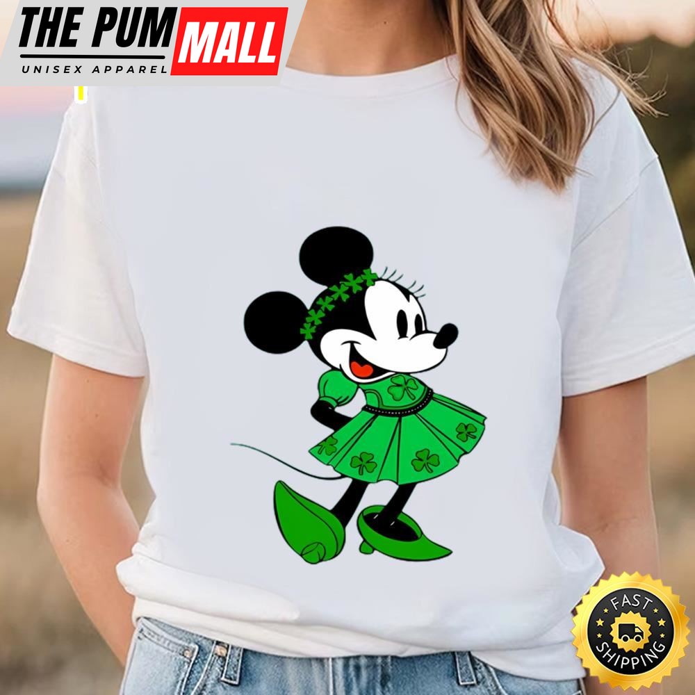 Shamrock Minnie Mouse Disney St Patricks Day Shirt
