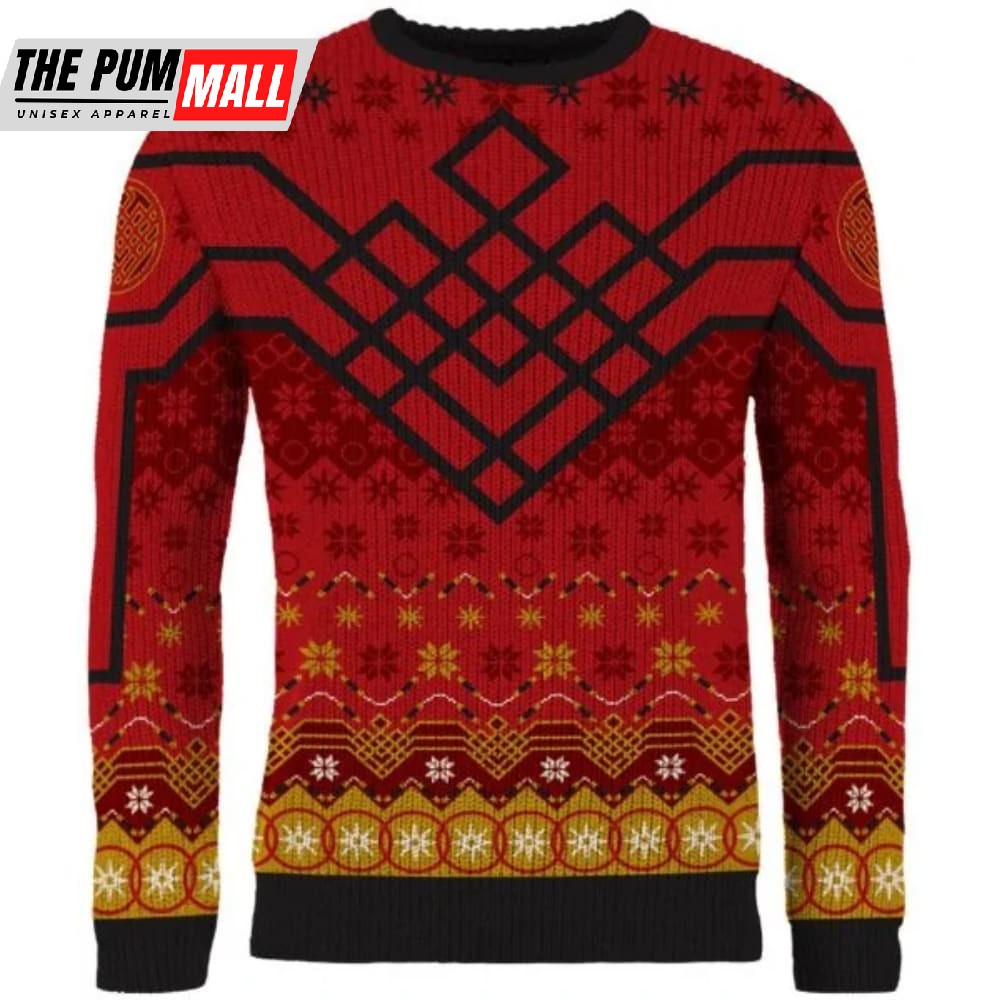 Shang-Chi Ten Golden Rings Christmas Sweater
