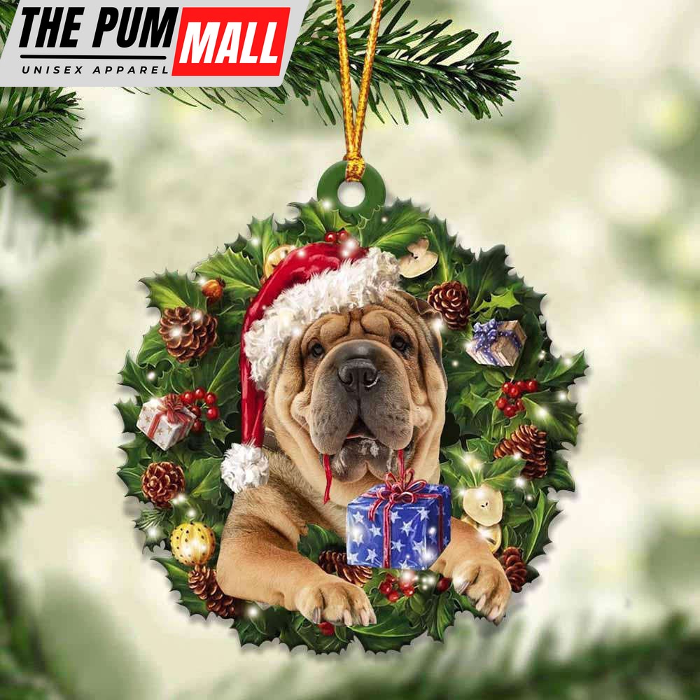 Shar Pei And Christmas Ornament 2023 Christmas Tree Ornaments, Gift For Dog Lover Limited Edition