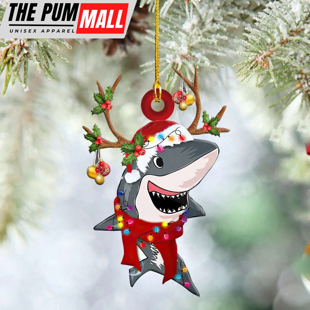 Shark Christmas Ornament Merry Sharkmas Ornament Xmas Tree Decorations Limited Edition