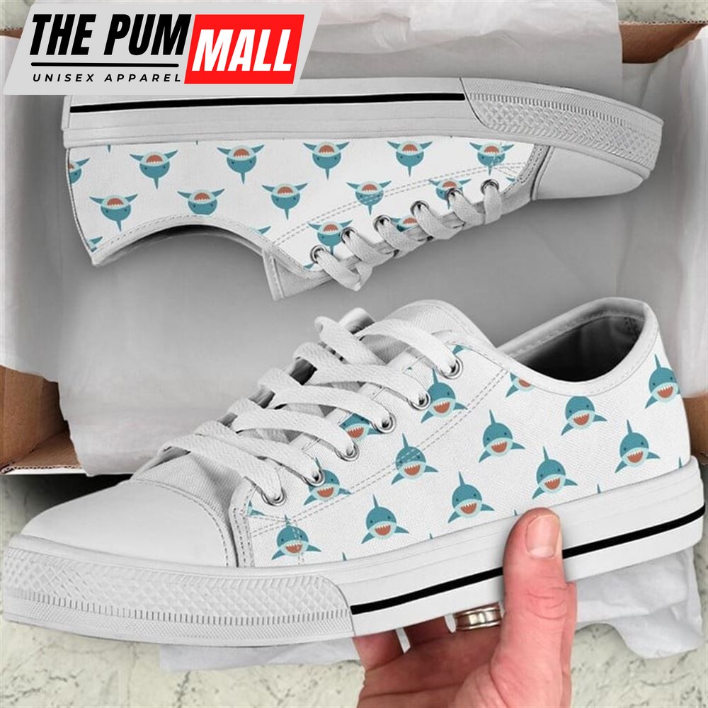 Shark Pattern Low Top Shoes – Low Top Shoes Mens, Women
