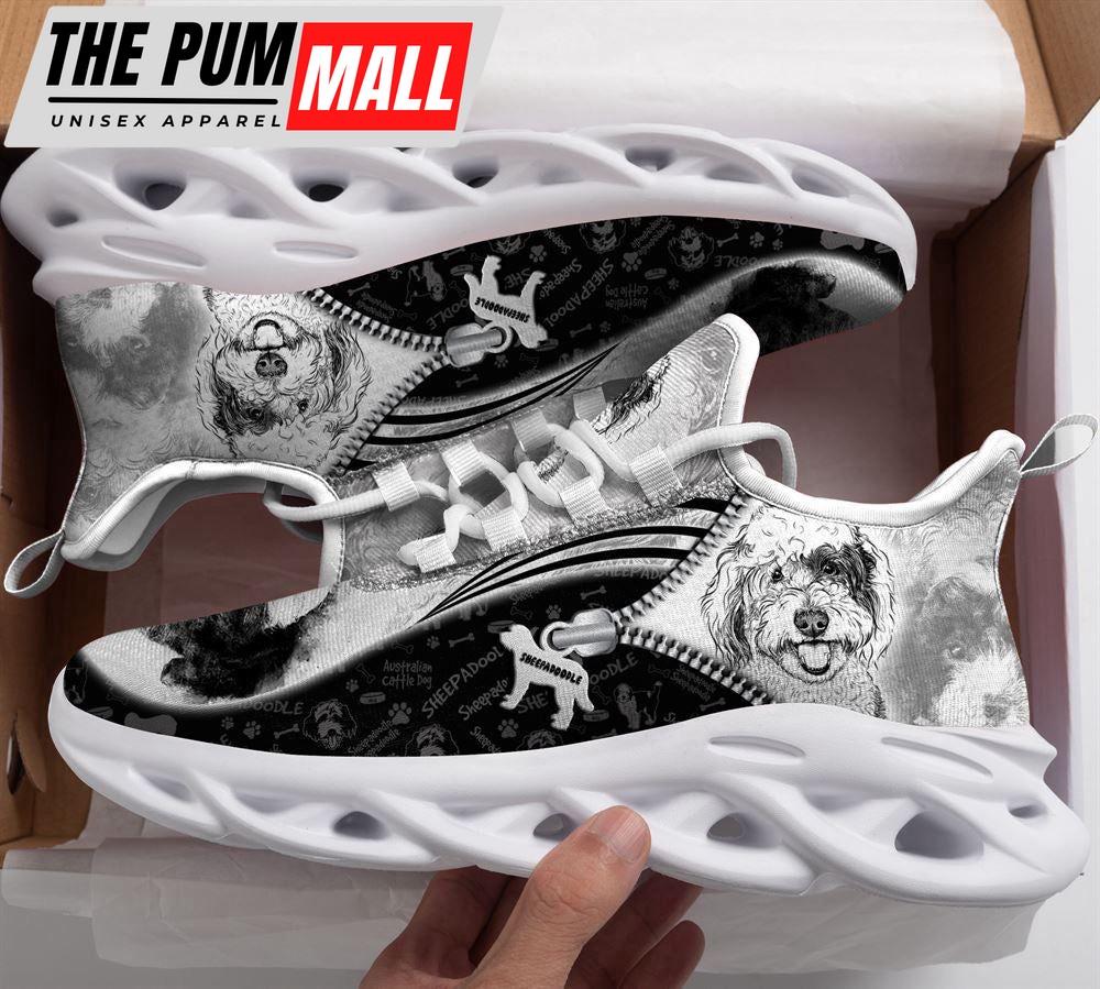 Sheepadoodle Sketch Max Soul Shoes For Women Men Kid, Gift For Dog Lover