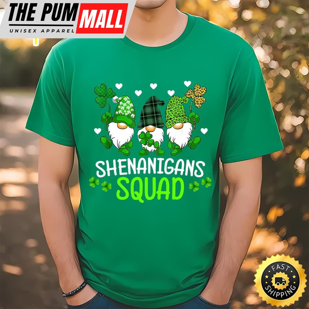Shenanigans Squad Gnomes Patricks Day T-Shirt