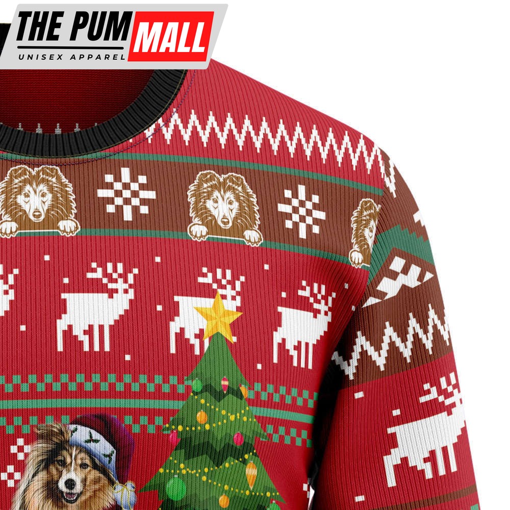 shetland-sheepdogs-family-snow-ugly-christmas-sweater-festive-and-adorable-holi-530mx703 Shetland Sheepdogs Family Snow Ugly Christmas Sweater: Festive and Adorable Holiday Apparel