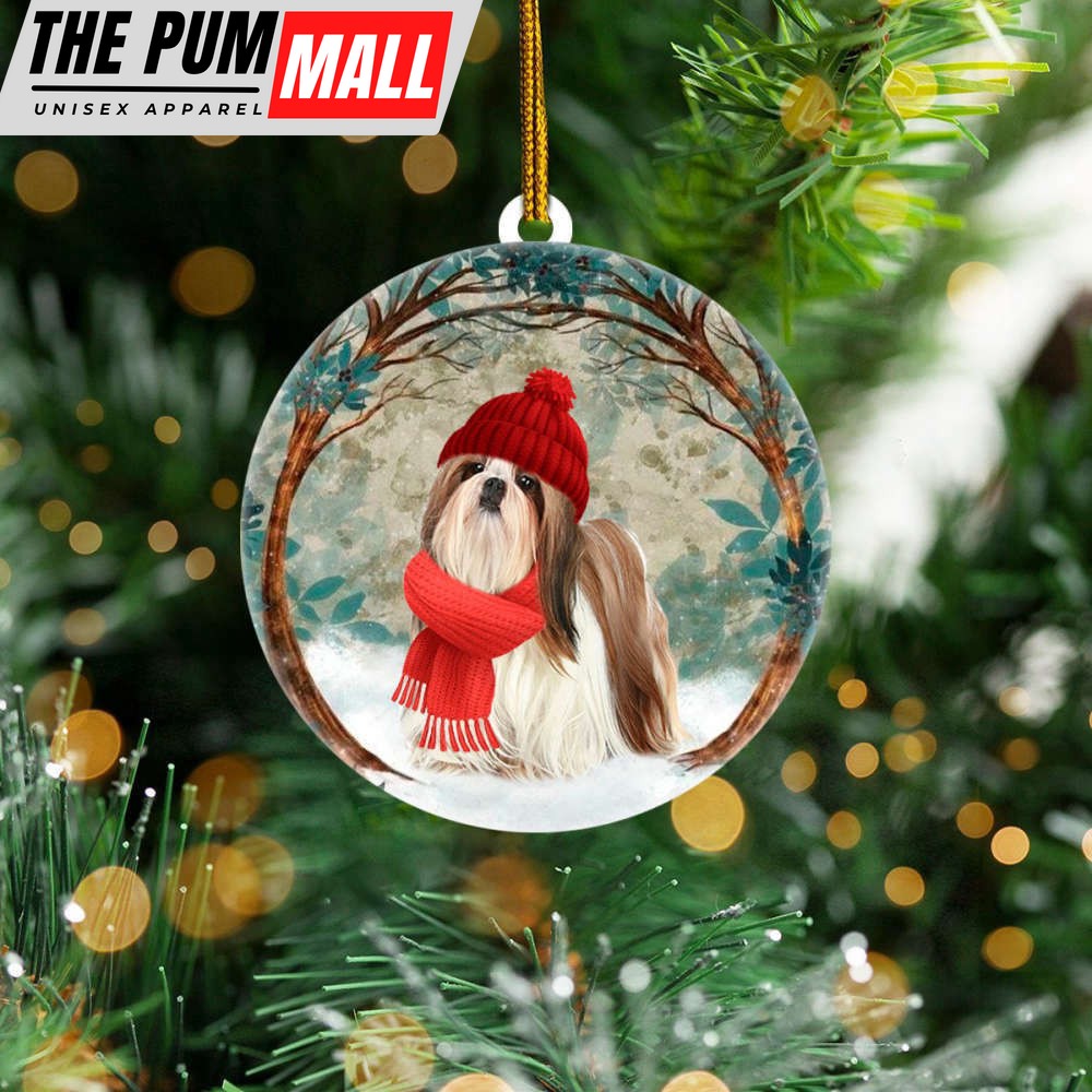 Shih Tzu Dog Christmas Ornament Hanging Tree Xmas Decorations Christmas Gift For Dog Lover Limited Edition