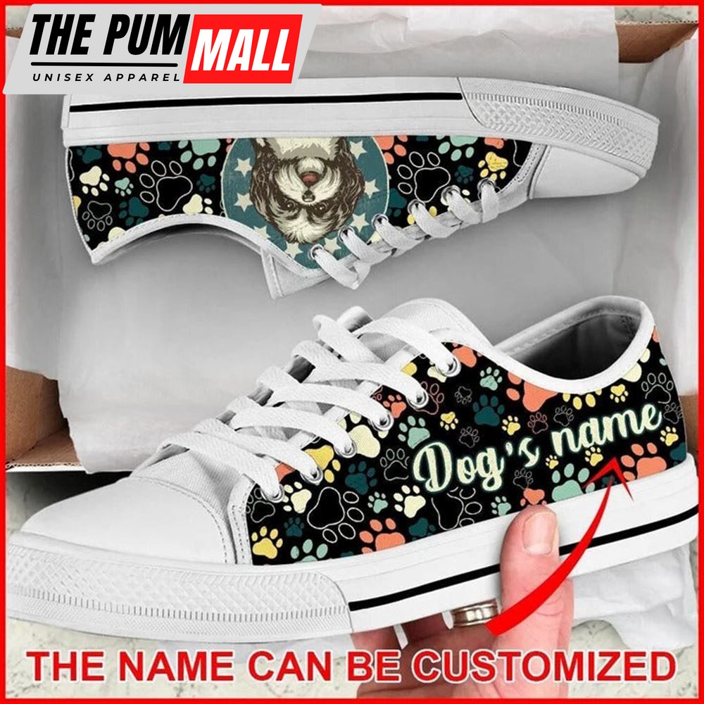 shih-tzu-dog-paw-pattern-vintage-personalized-canvas-low-top-shoes-low-top-sho-l3wta4tn Shih Tzu Dog Paw Pattern Vintage Personalized Canvas Low Top Shoes – Low Top Shoes Mens, Women