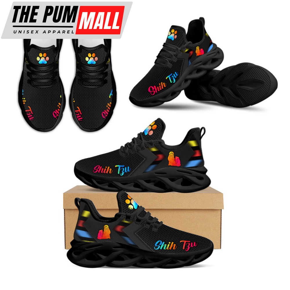 Shih Tzu Dog Simplify Style Flex Control Sneakers Fashion Shoes For Women And Men