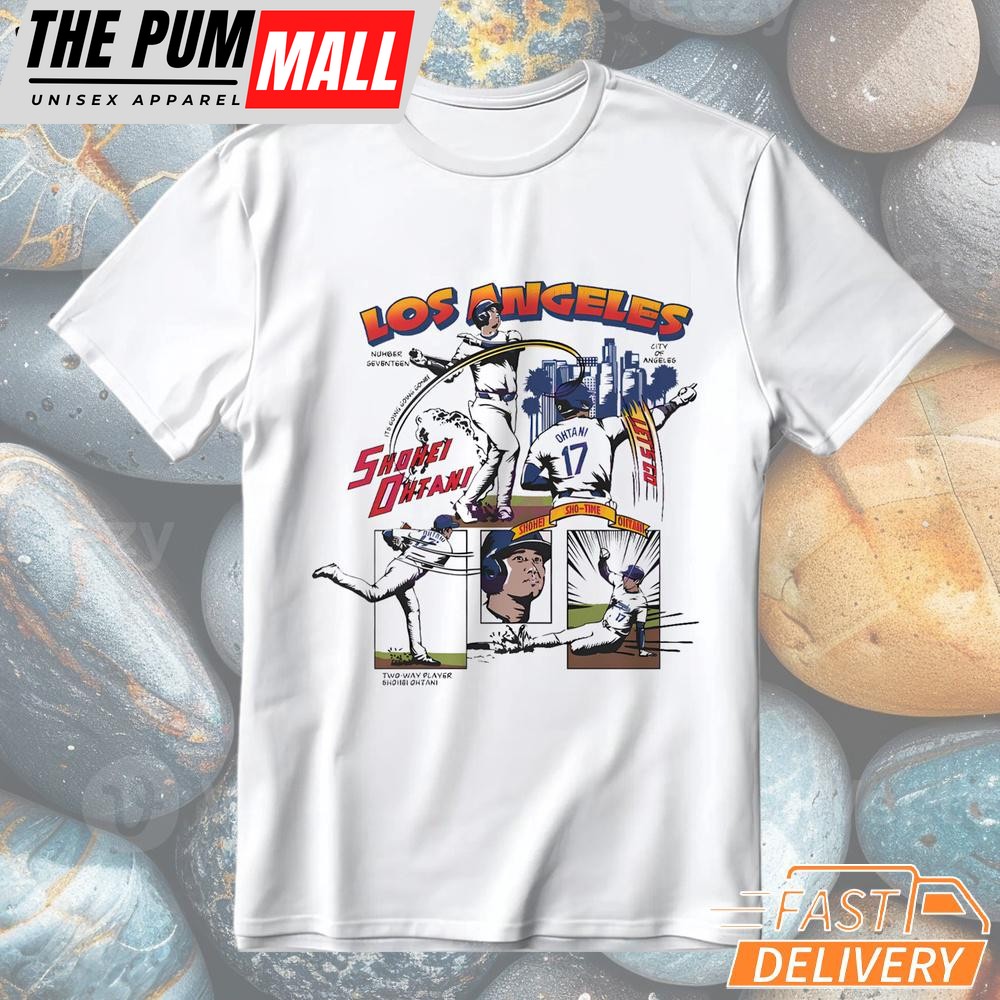 Shohei Ohtani Los Angeles D Comic T-Shirt