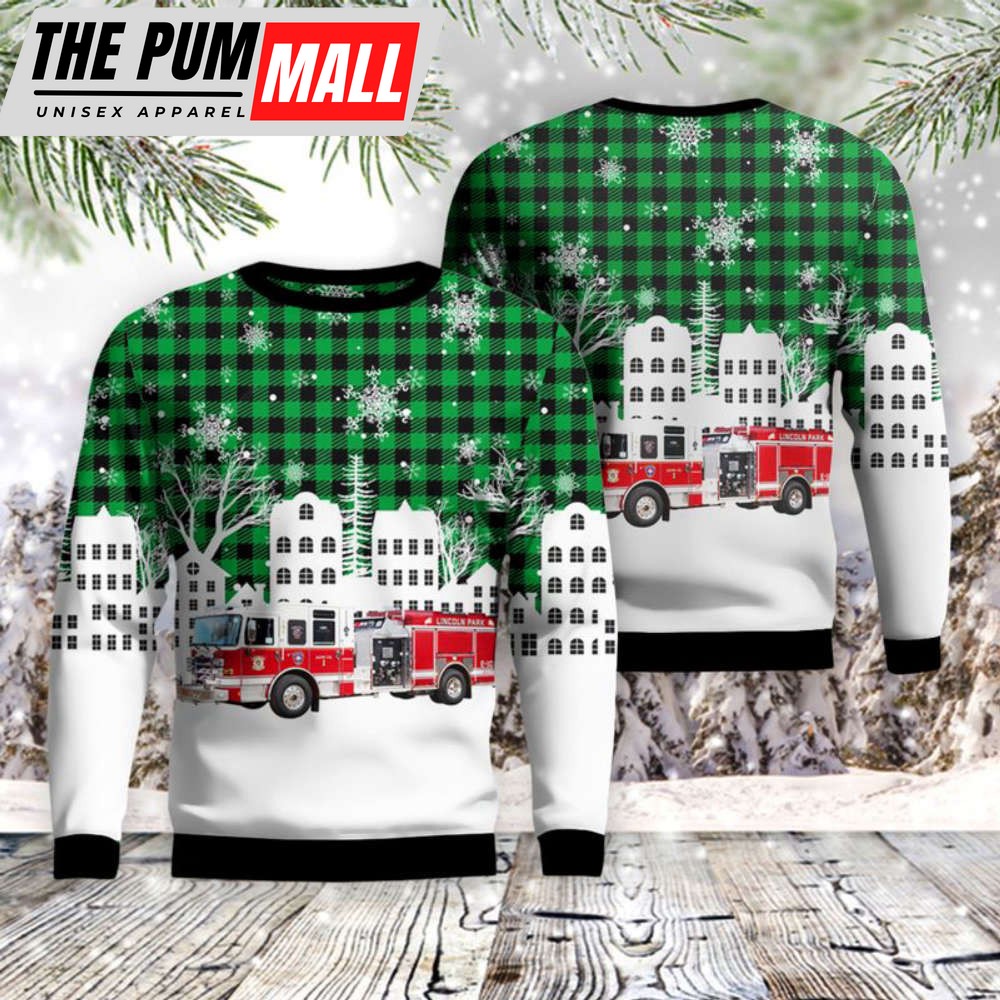 Shop Lincoln Park Fire Department Ugly Sweater – DLTT1012BG09