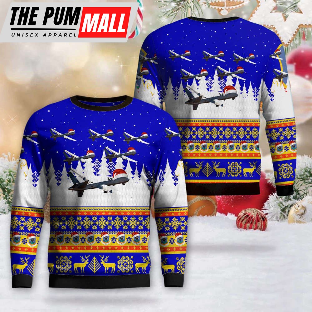 Shop Ohio Air National Guard 178th Wing MQ-9 Reaper Christmas Sweater