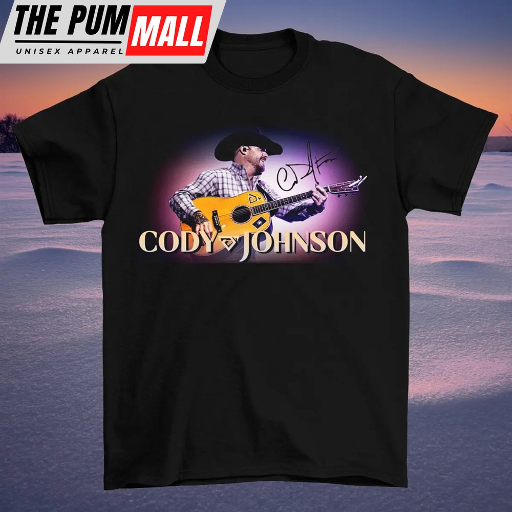 Signature Cody Johnson October Tour Shirt Classic Black Unisex