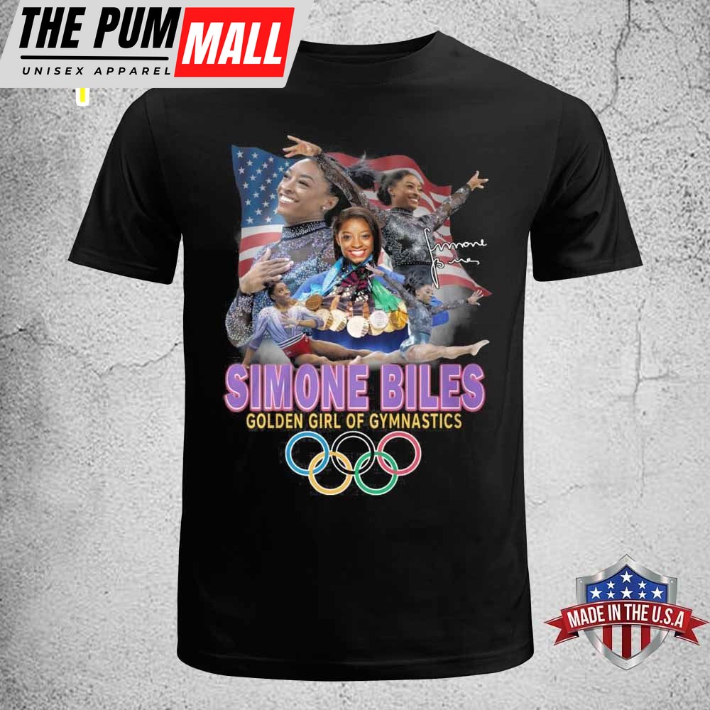 Simone Biles Golden Girl Of Gymnastics Shirt