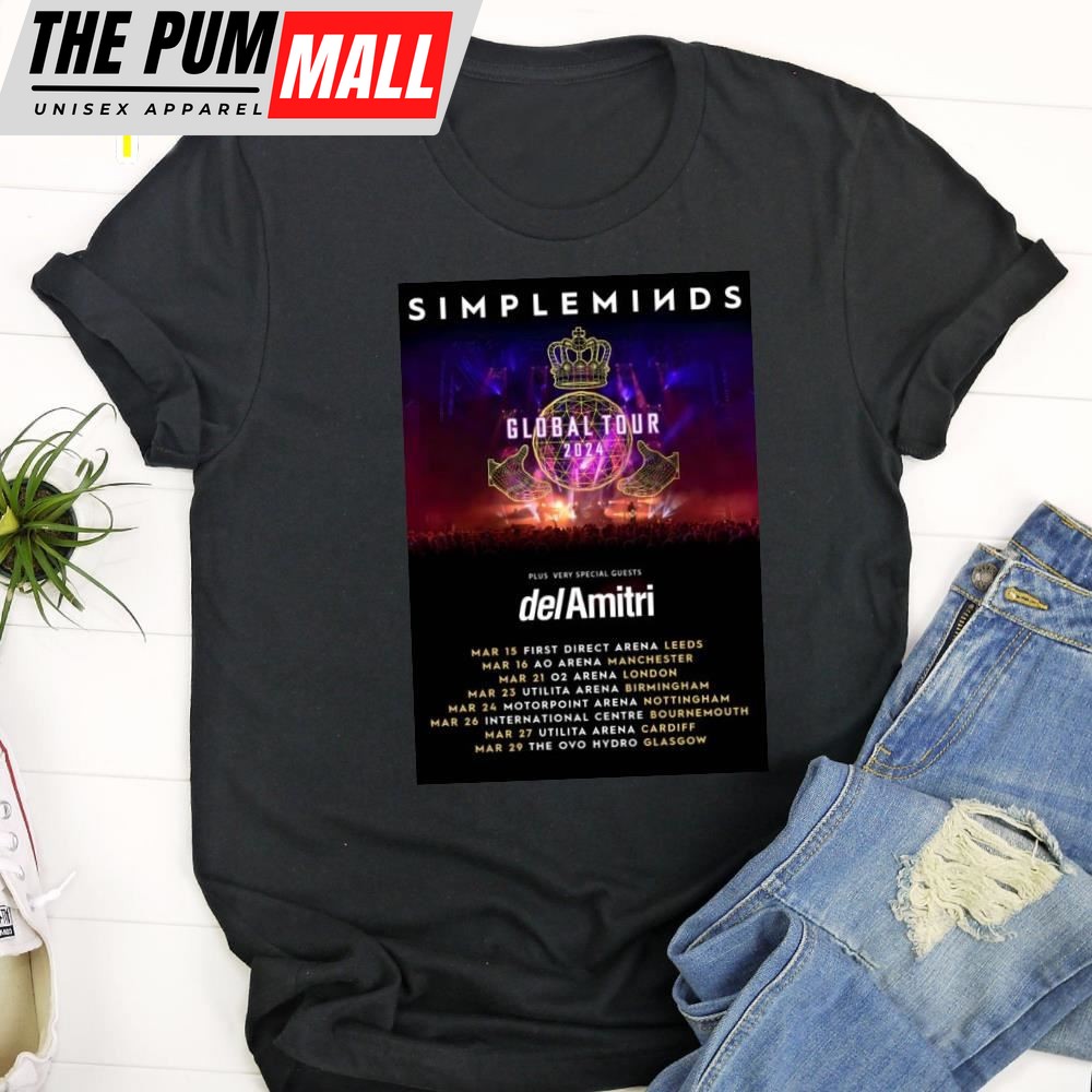 SIMPLE MINDS Global Tour 2025 UK Tour Poster T-shirt