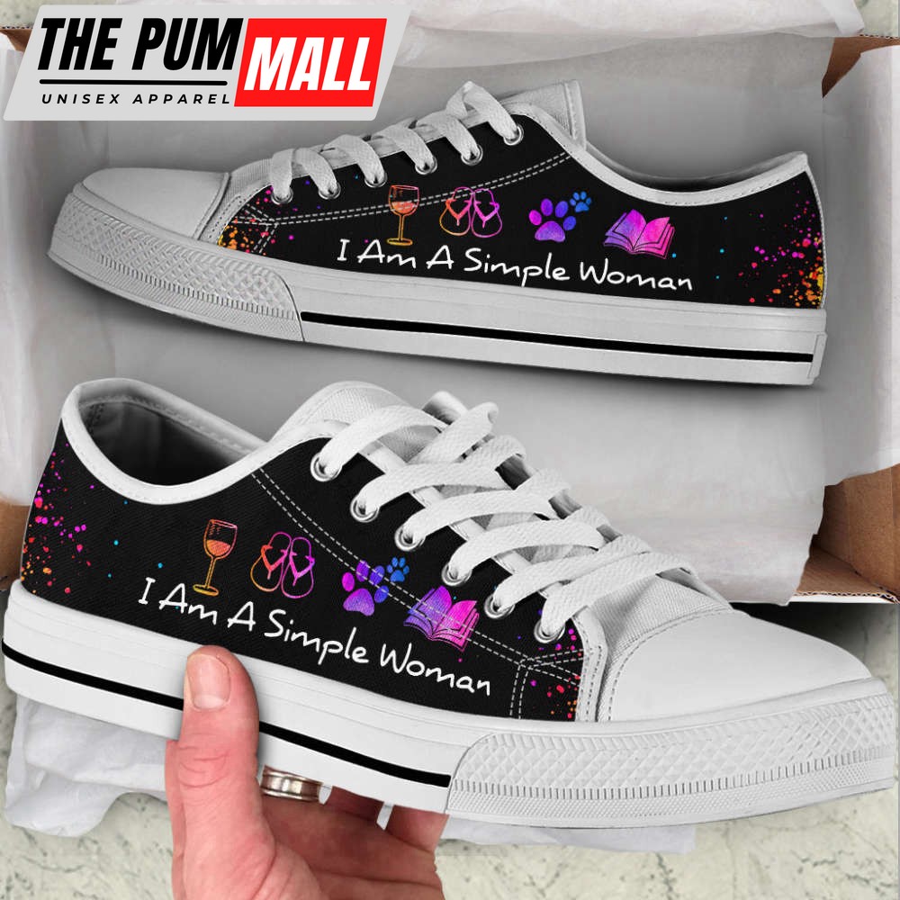 simple-woman-low-top-shoes-canvas-print-casual-fashion-k4xa3wyb Simple Woman Low Top Shoes Canvas Print – Casual Fashion