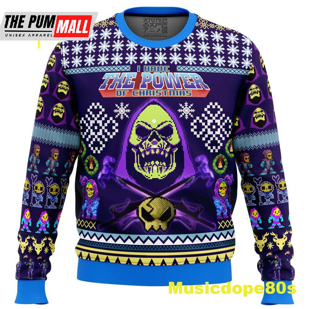 Skeletor Masters of the Universe Ugly Christmas Sweater