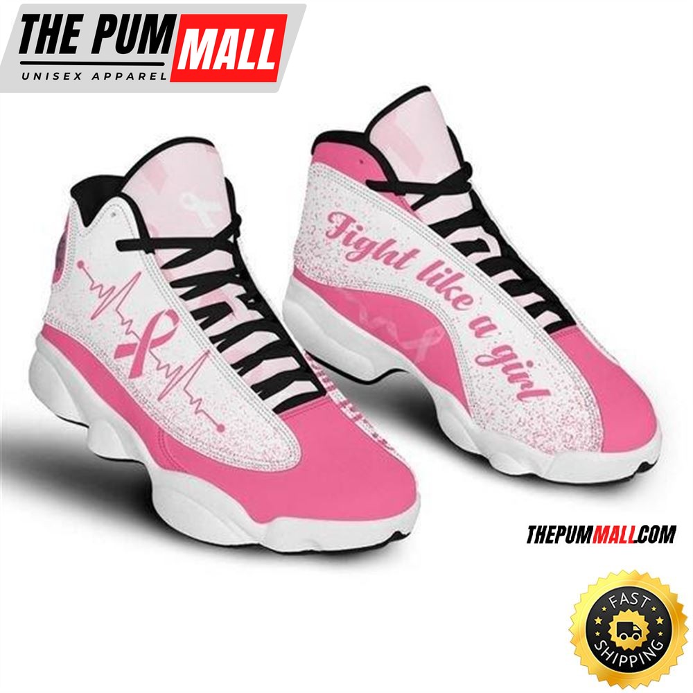 Skull Fight Like A Girl Breast Cancer Awareness Air Jd 13