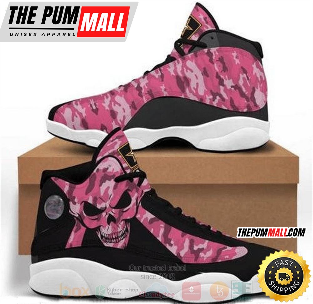 Skull Fight Like A Girl Breast Cancer Awareness Air Jd 13 Shoes