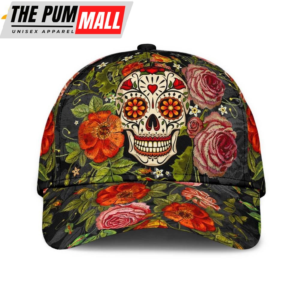 Skull Flower Classic Baseball Cap
