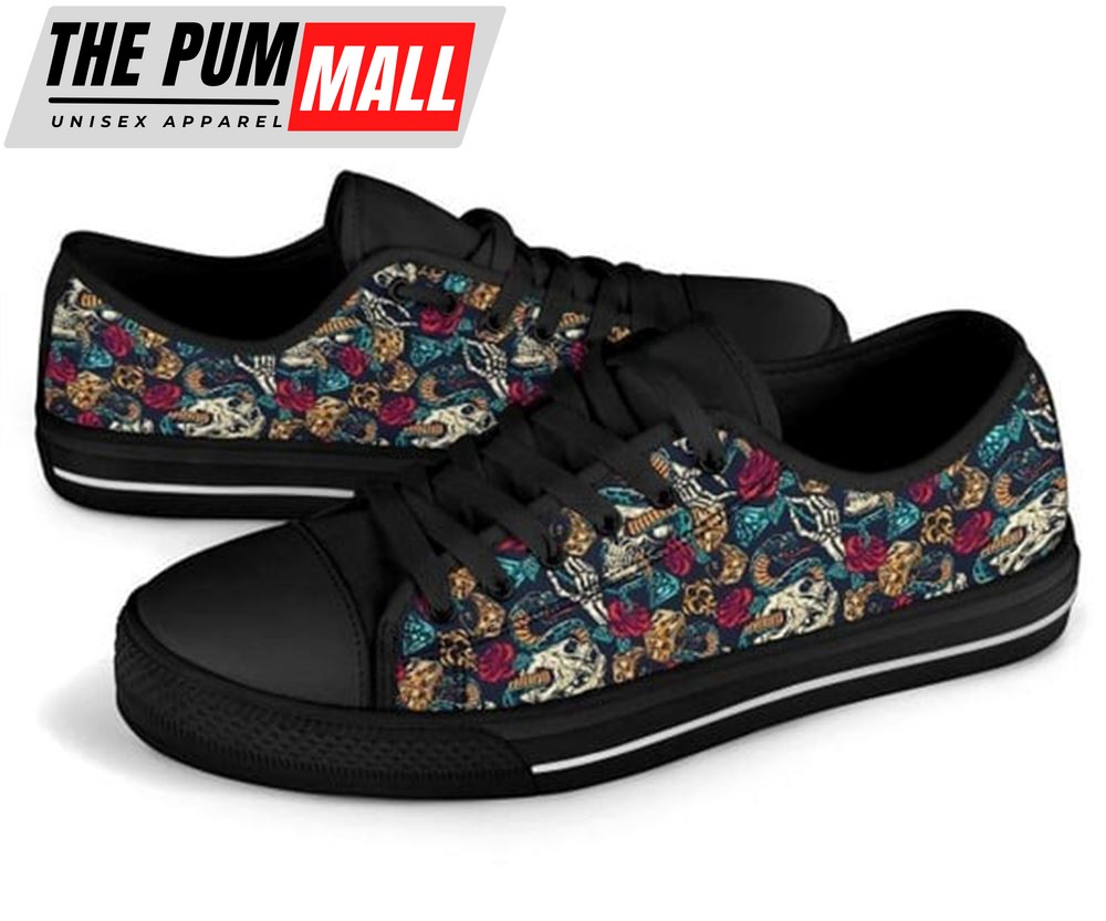 skull-rose-snake-red-canvas-low-top-shoes-low-top-shoes-mens-women-ng1kzzf2 Skull Rose Snake Red Canvas Low Top Shoes – Low Top Shoes Mens, Women