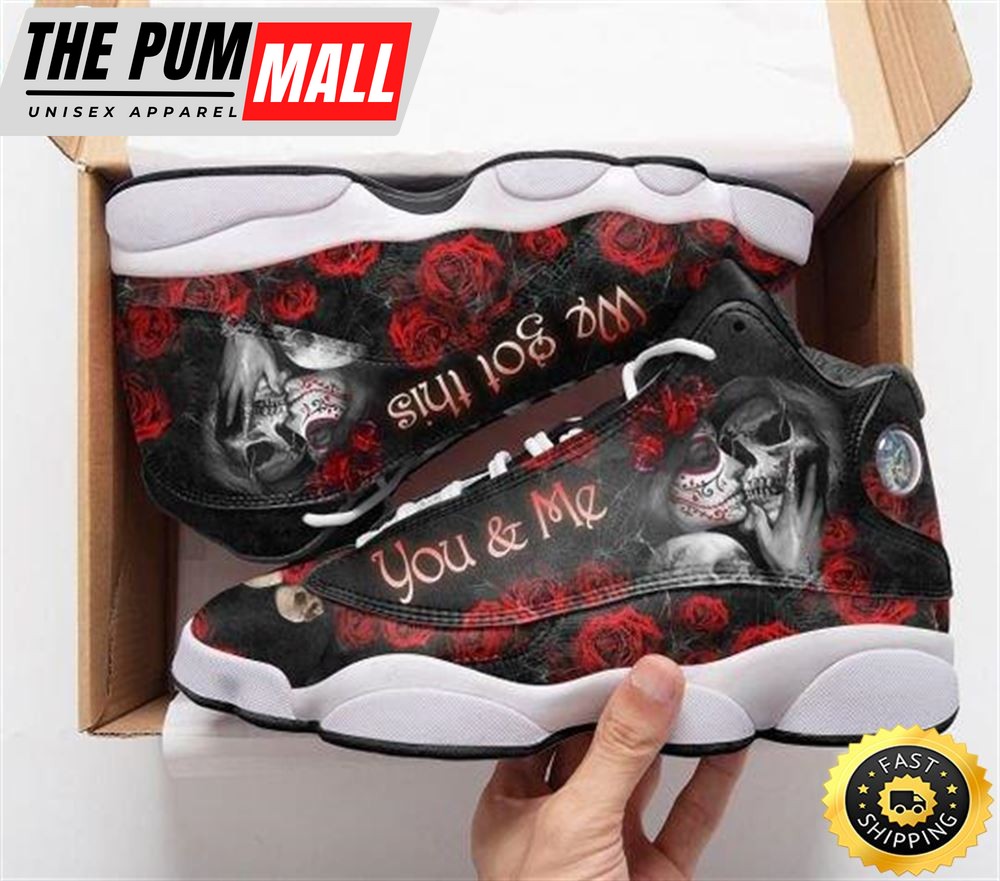 Skull You And Me We Got This All Over Printed Air Jd 13 Sneakers