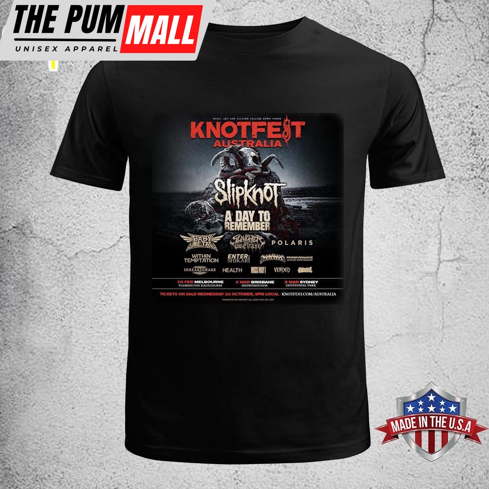 Slipknot Knotfest Australia 2025 Unisex T-Shirt