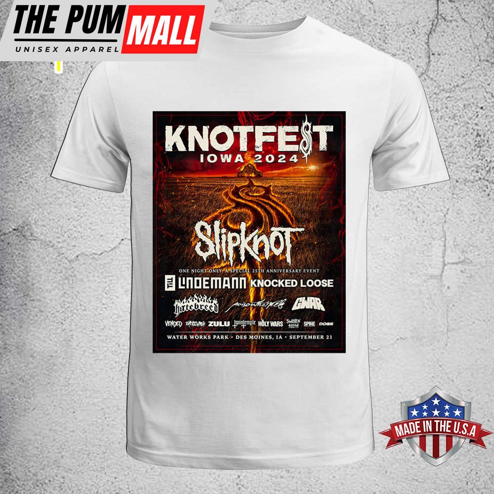 Slipknot Knotfest Iowa Returns September 2025 Featuring Unisex T-Shirt