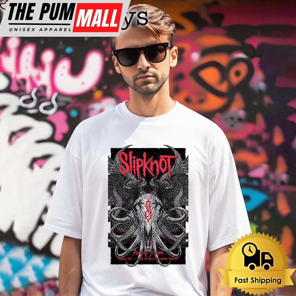 Slipknot Tour On August 14 2024 BankNH Pavilion Gilford NH Unisex T-Shirt
