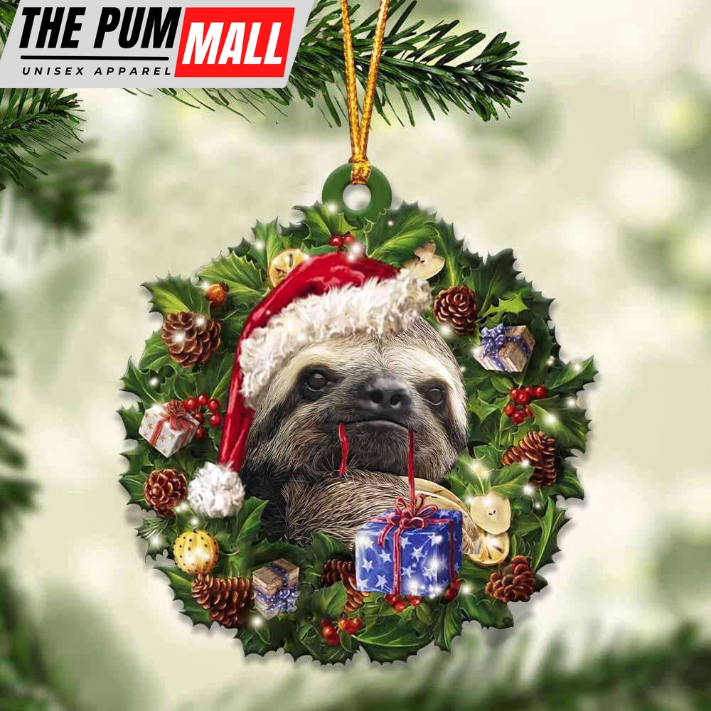Sloth And Christmas Ornament 2023 Christmas Tree Ornaments, Gift For Animal Lover Limited Edition
