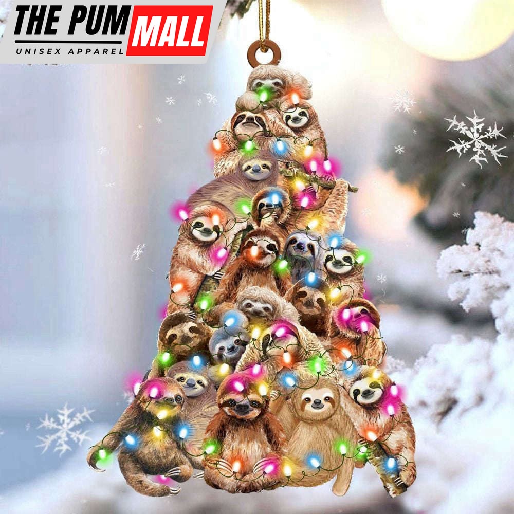 Sloth Christmas Ornament Cute Sloth Christmas Tree Ornament Xmas Tree Decoration Ideas Limited Edition