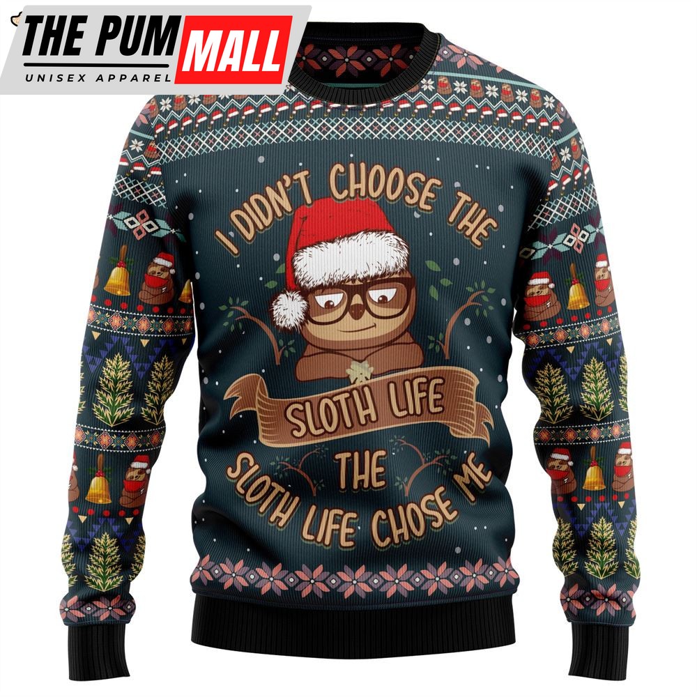 Sloth Life Ugly Christmas Sweater – Funny Family Sweater Gifts – Lover Xmas Sweater Gift