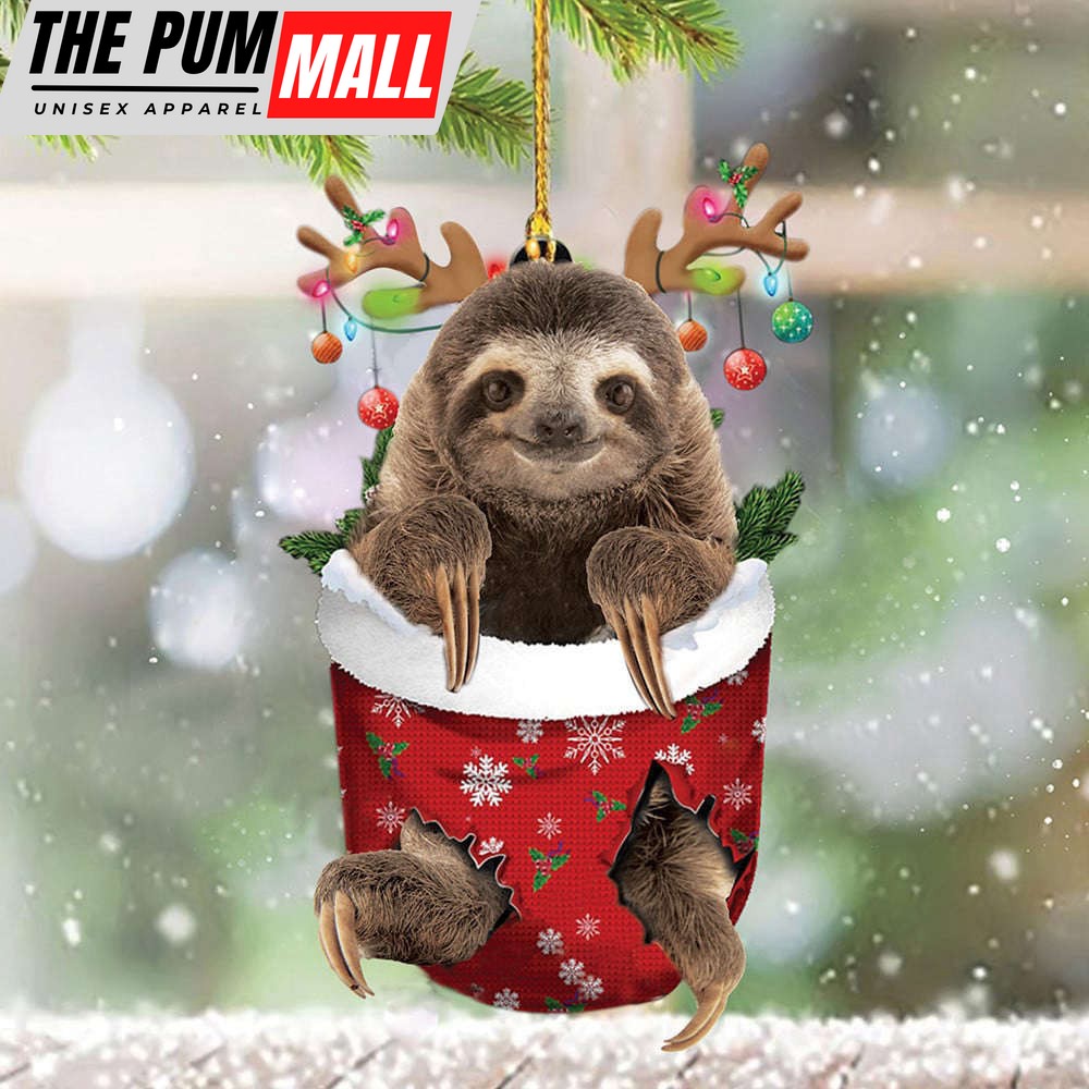 Sloth Reindeer Ornaments Christmas Hanging Ornaments Sloth Lover Gifts Limited Edition
