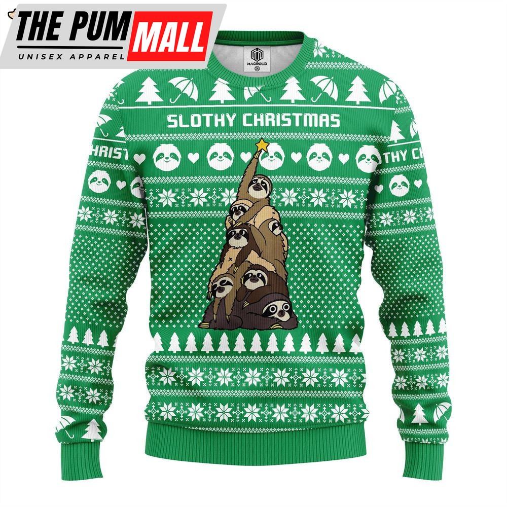 Sloth Tree Ugly Christmas Sweater – Best Xmas Gifts – Dog Memorial Gift