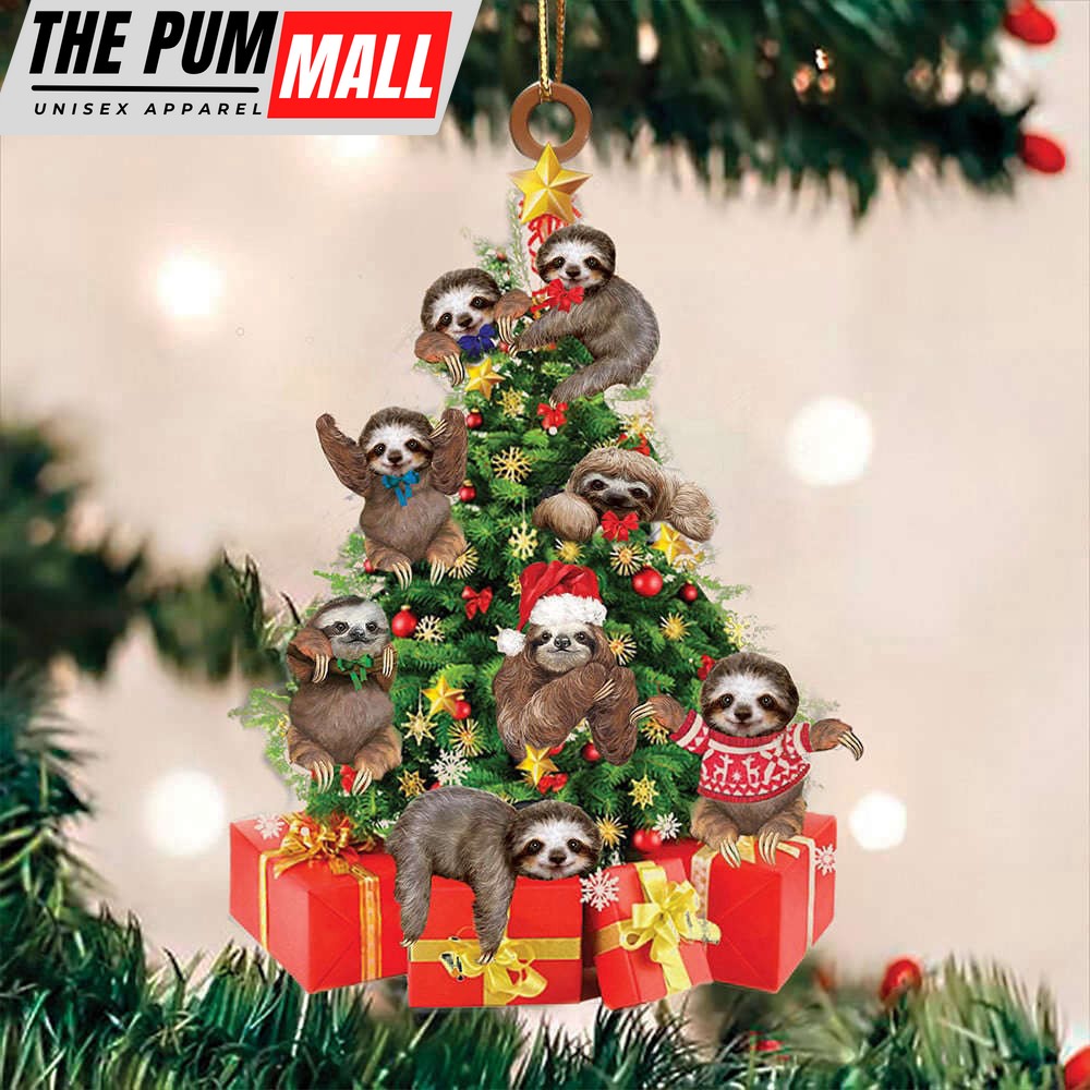 Sloths On Christmas Tree Ornament Cute Sloth Ornament Christmas Hanging Decoration Limited Edition