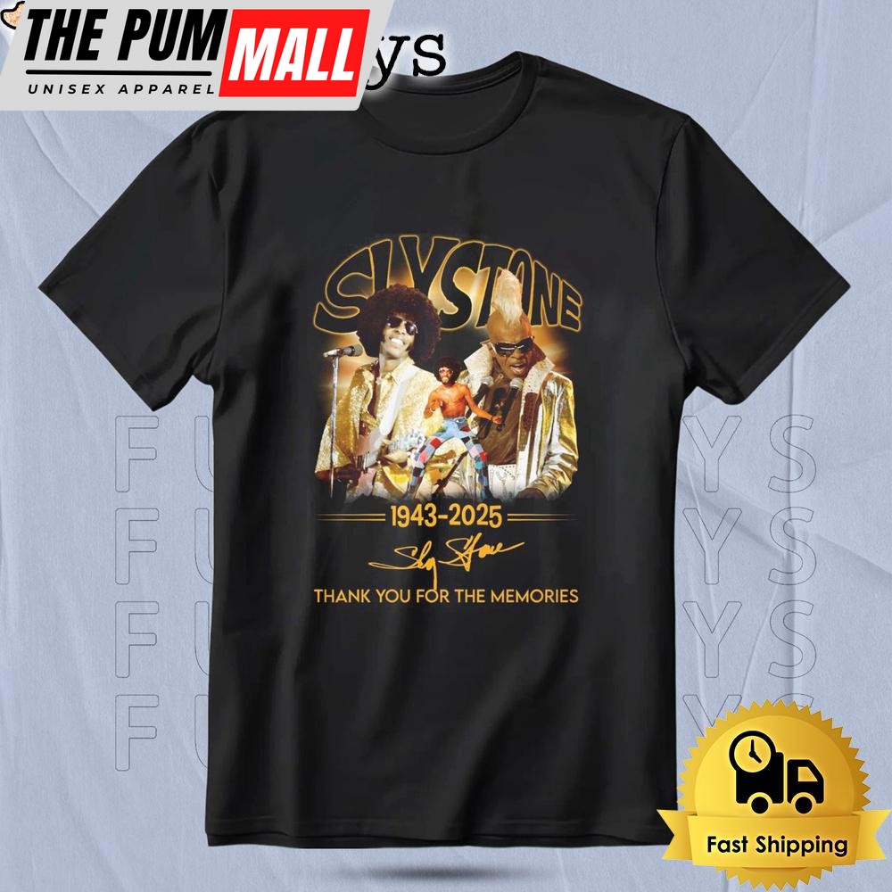 Sly Stone 82Th Anniversary Thank You For The Memories T Shirt