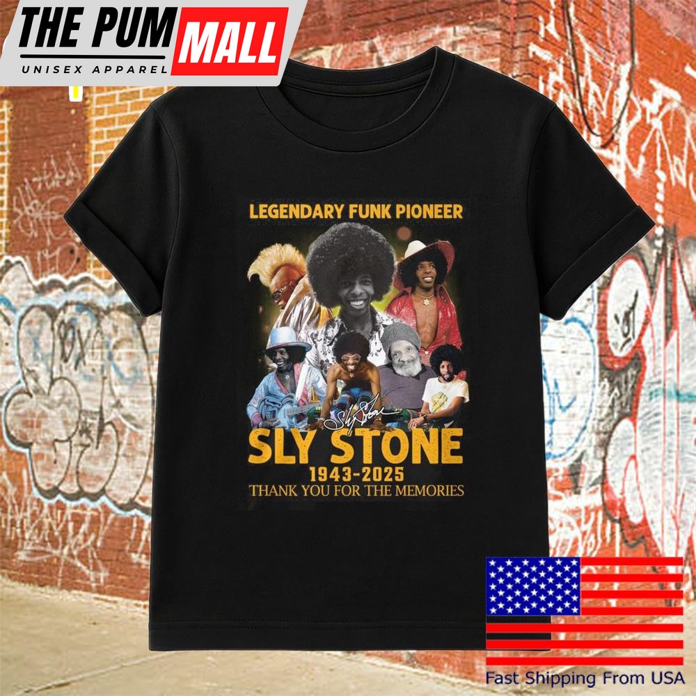 Sly Stone Legendary Funk Pioneer 2025 T-Shirt