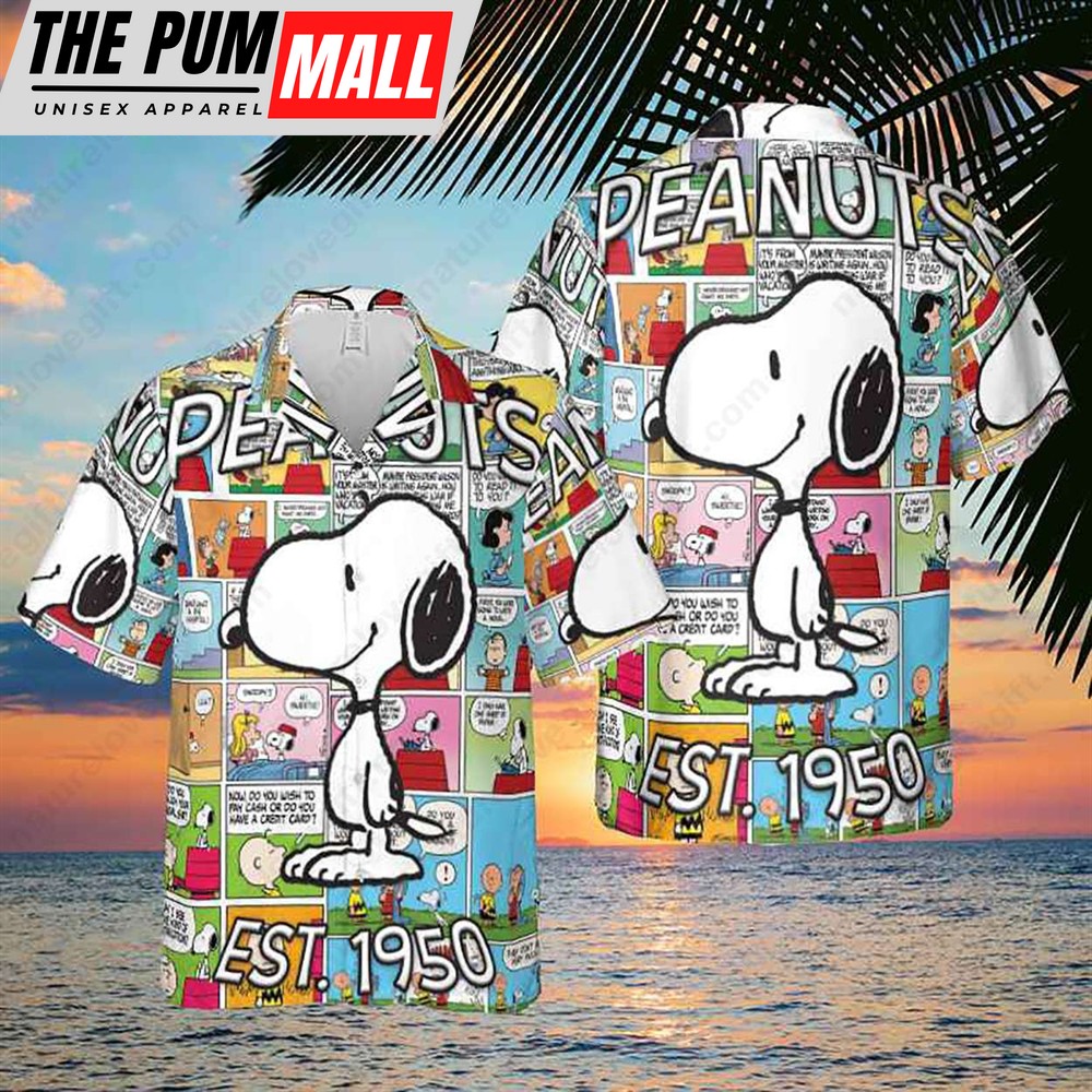 Snoopy And The Peanuts EST 1950 Comic Trendy Hawaiian Shirts
