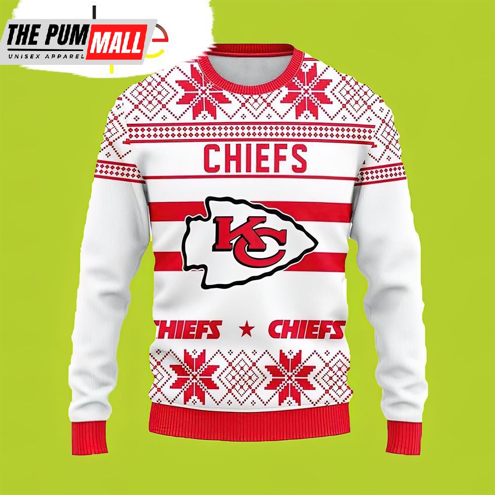 Snowflake Christmas Kansas City Chiefs Sweater