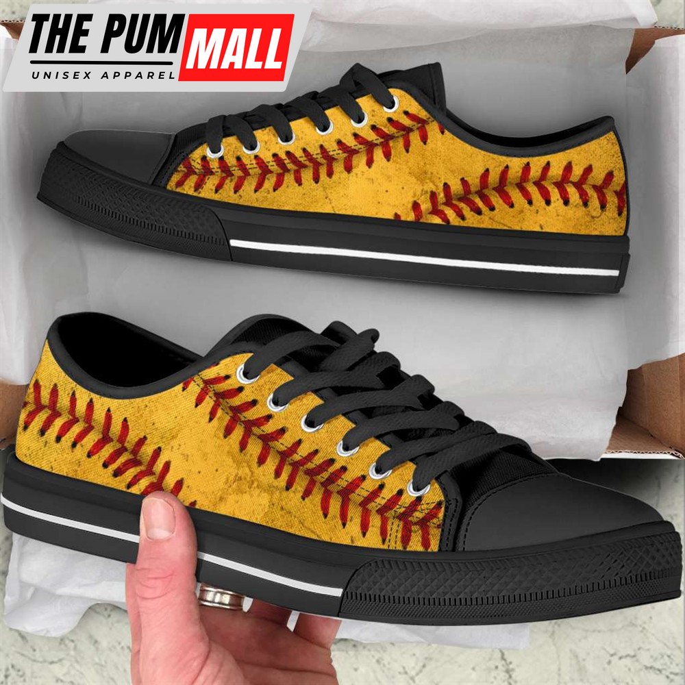softball-ball-texture-pattern-shortcut-low-top-shoes-canvas-print-lowtop-casua-022axnbr Softball Ball Texture Pattern Shortcut Low Top Shoes – Canvas Print Lowtop Casual Shoes Gift For Adults