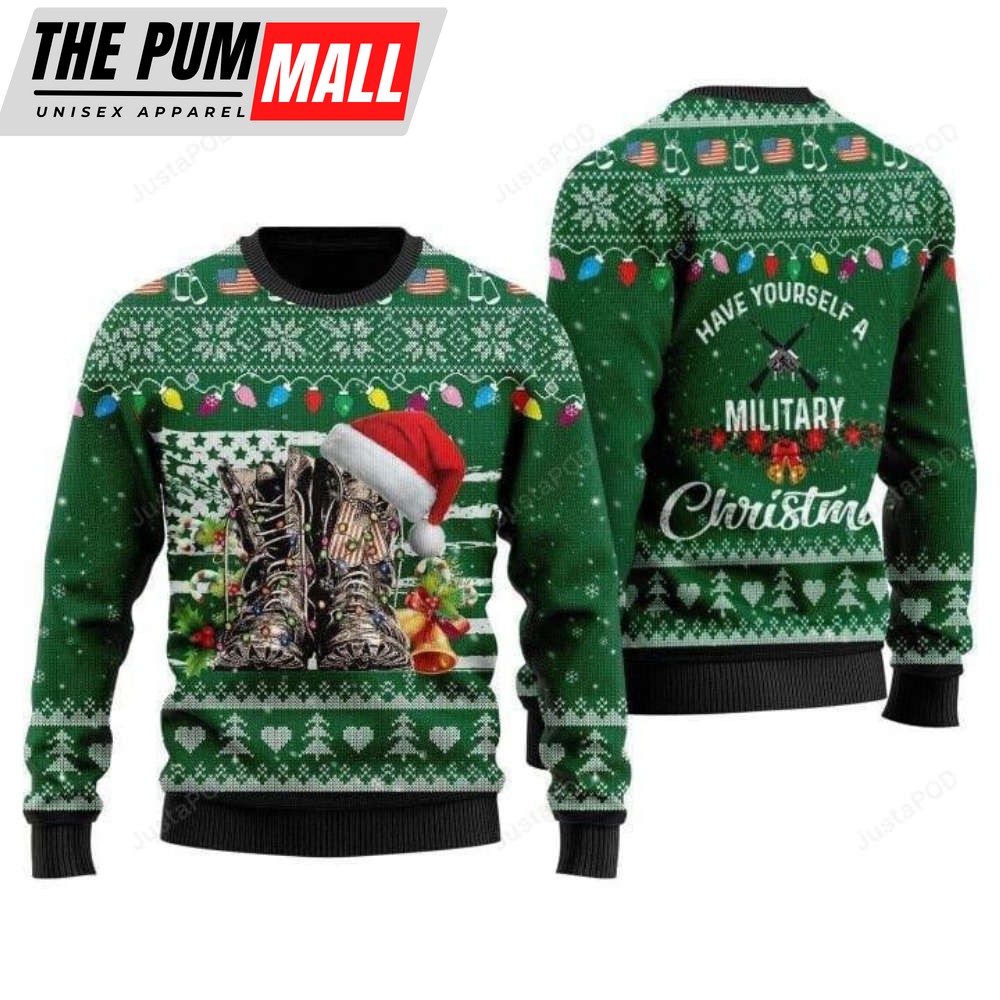 Soldiers Ugly Christmas Sweater – Military For Christmas Day