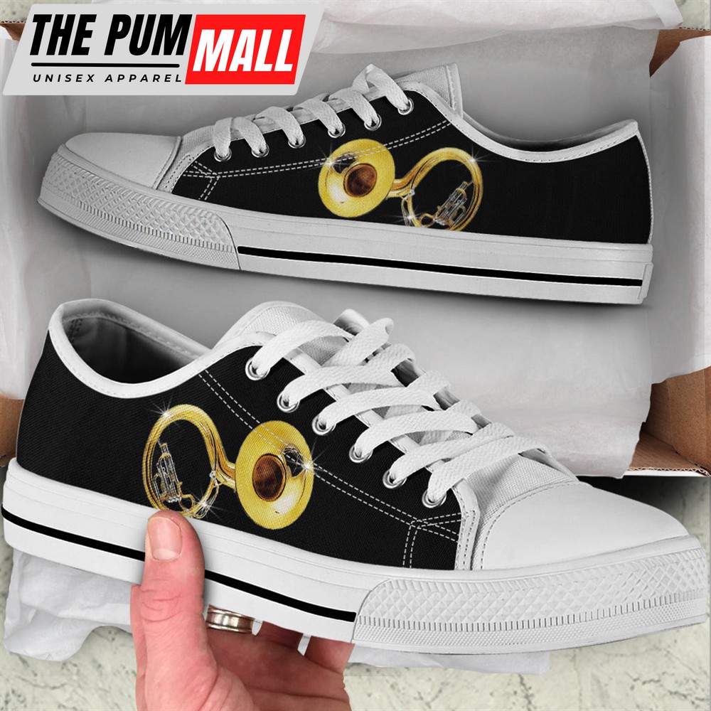 Sousaphone Low Top Music Shoes – Fashionable Casual Shoes Gift For Adults – Sneaker For Walking