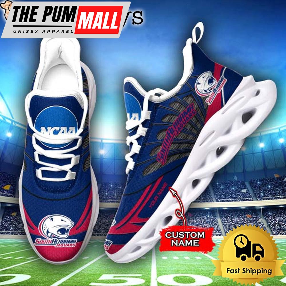 South Alabama Jaguars NCAA Custom Max Soul Shoes Sneakers