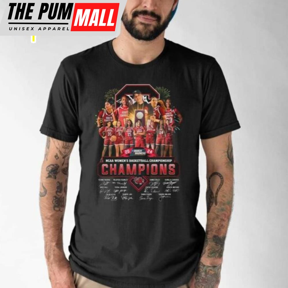 South Carolina Gamecocks Womens Basketball NCAA Championship Champions 2025 T-shirt