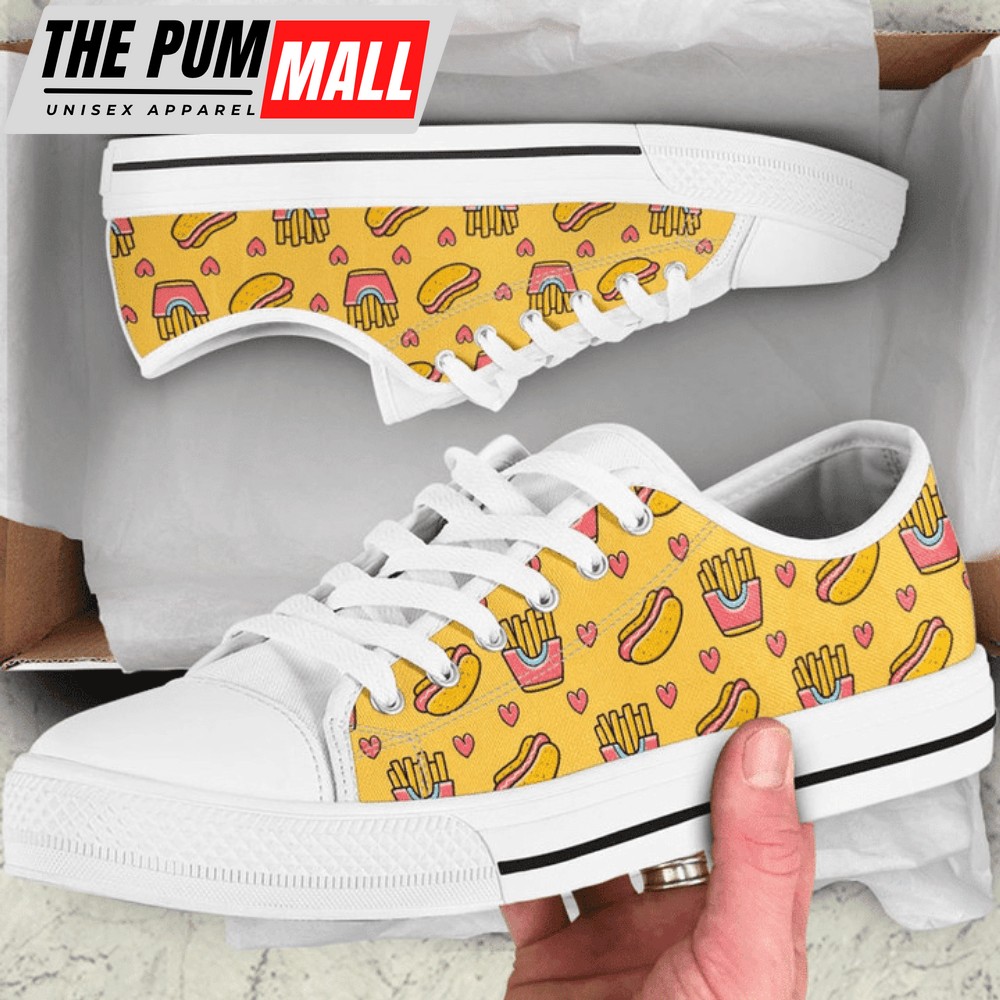 Spice Up Your Style with Hot Dog Low Top Shoes – PN206490Sb