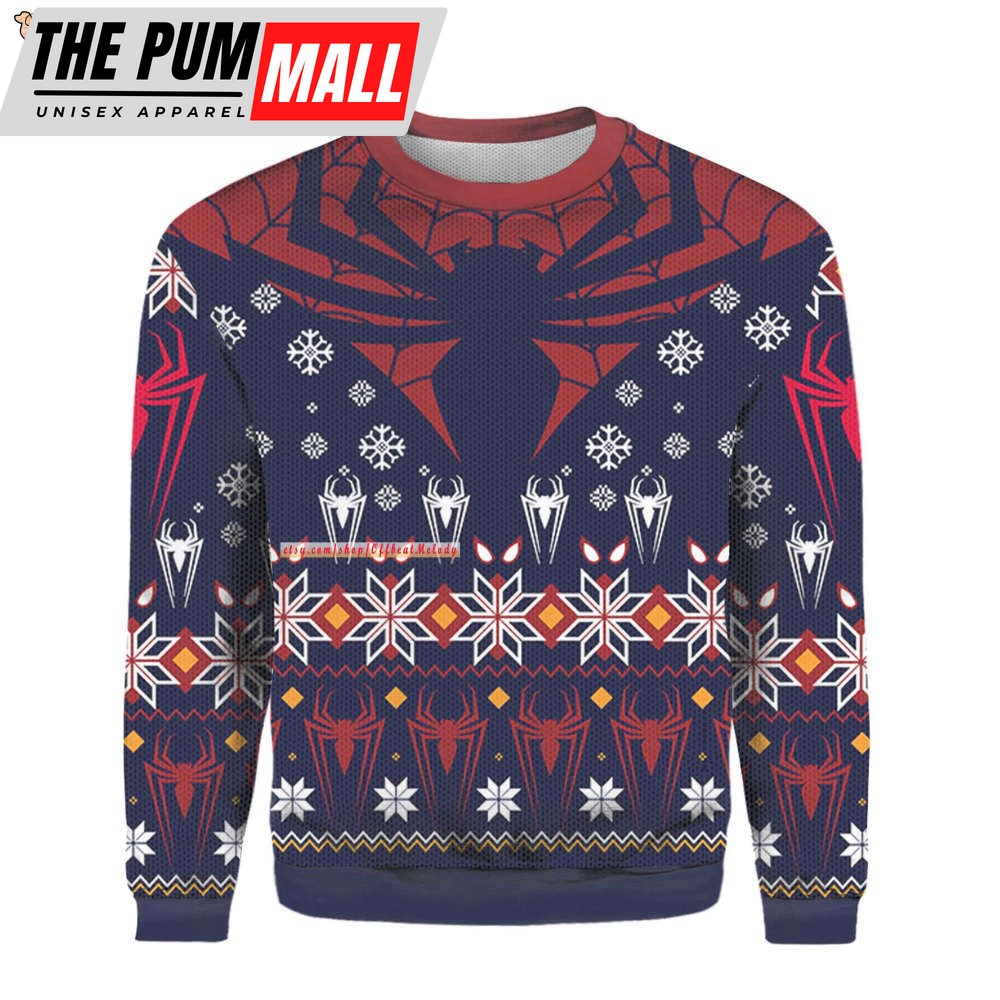 Spider-Man Ugly Christmas Sweater, Spider-Man Characters Fans Ugly Sweater, Merry Christmas Ugly Sweater Hoodie Sweatshirt 3D