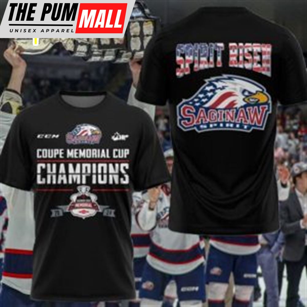 Spirit Resen Saginaw 2024 Memorial Cup Champions T-Shirt