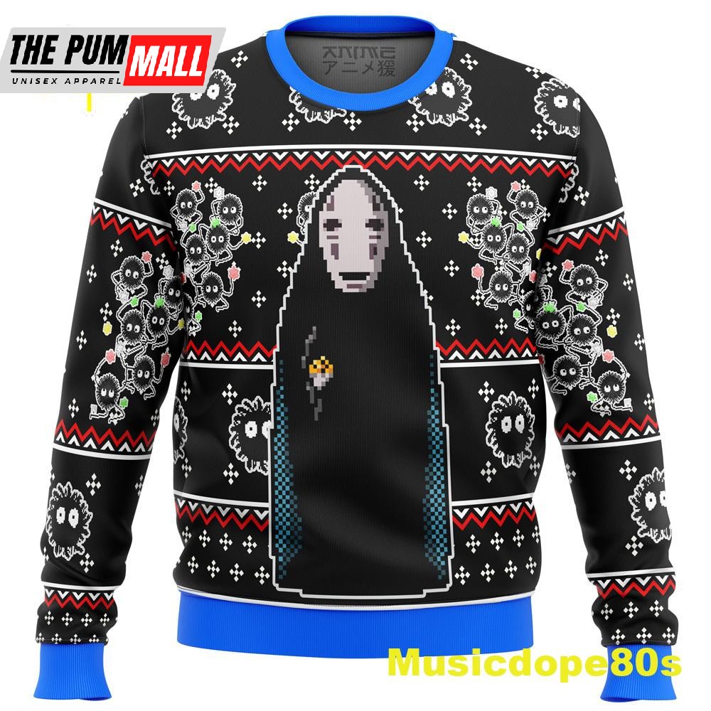 SPIRITED AWAY No Face Ugly Christmas Sweater