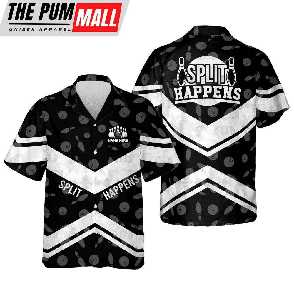 Split Happens Bowling Hawaiian Shirt – Summer Gift for Men & Women Team Shirt