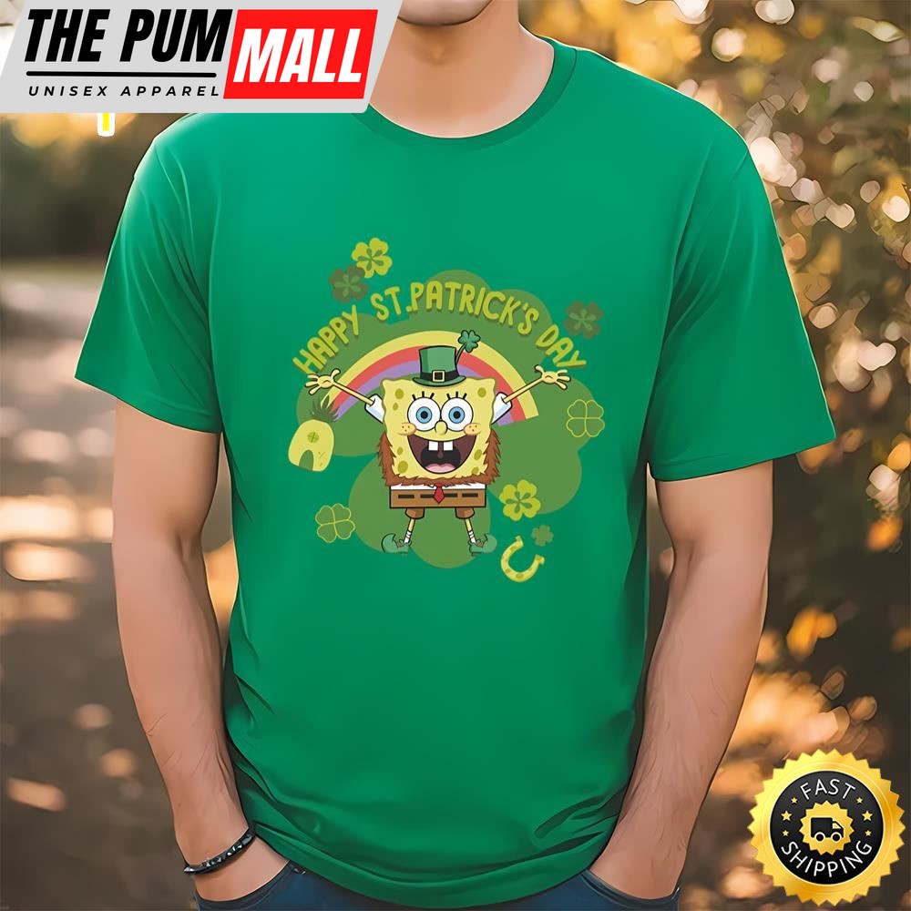 Spongebob Squarepants Happy St. Patricks Day T-shirt
