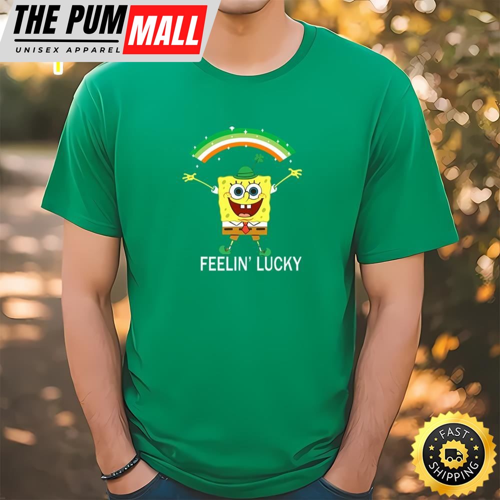 Spongebob St Patricks Day Feelin Lucky Shirt